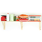 Contents:- 2 x boxes = 8 x slats (shelves), 3 x wall brackets (support) + 1 x spare wall bracket<br/>
Design idea:- Extremely strong to carry weight bearing products such as fertilizer etc.
